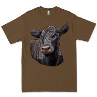 Cacao Black Angus Cow Illustrations Premium Tee - LillyAllenDesigns