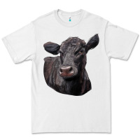 White Black Angus Cow Illustrations Premium Tee - LillyAllenDesigns