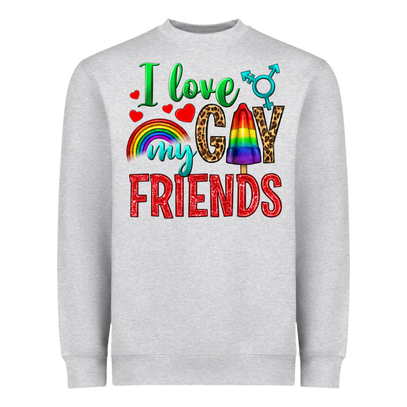 I Love My Gay Friends Heavyweight Sweatshirt by BundleAndBundleShop | Teevron
