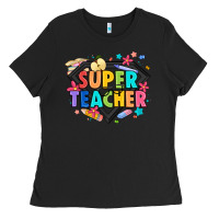 Black super teacher Ladies Tee - Artiststas