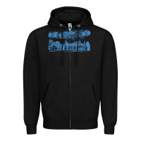 Black collinwood mansion from dark shadows Zipper Hoodie - lanVoArt