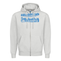 Dove Grey collinwood mansion from dark shadows Zipper Hoodie - lanVoArt
