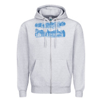 Heather Grey collinwood mansion from dark shadows Zipper Hoodie - lanVoArt