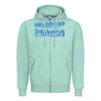 Seafoam collinwood mansion from dark shadows Zipper Hoodie - lanVoArt