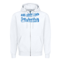 White collinwood mansion from dark shadows Zipper Hoodie - lanVoArt