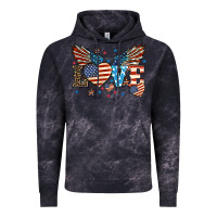 Cloud Black Love America wings 4th of july Vintage Hoodie - HowdyJamesFarm