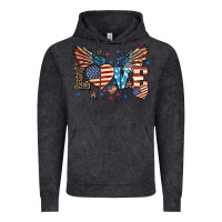 Vintage Black Love America wings 4th of july Vintage Hoodie - HowdyJamesFarm