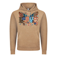 Vintage Coffee Love America wings 4th of july Vintage Hoodie - HowdyJamesFarm
