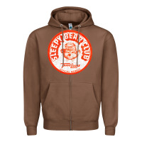 Chestnut sleepy bear club   70s thrift store aesthetic Zipper Hoodie - lanVoArt