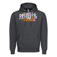 Smoke Happy Easter Zipper Hoodie - CowhideDigitalArt