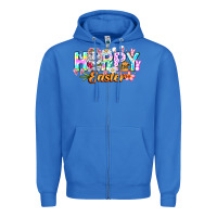 True Royal Happy Easter Zipper Hoodie - CowhideDigitalArt