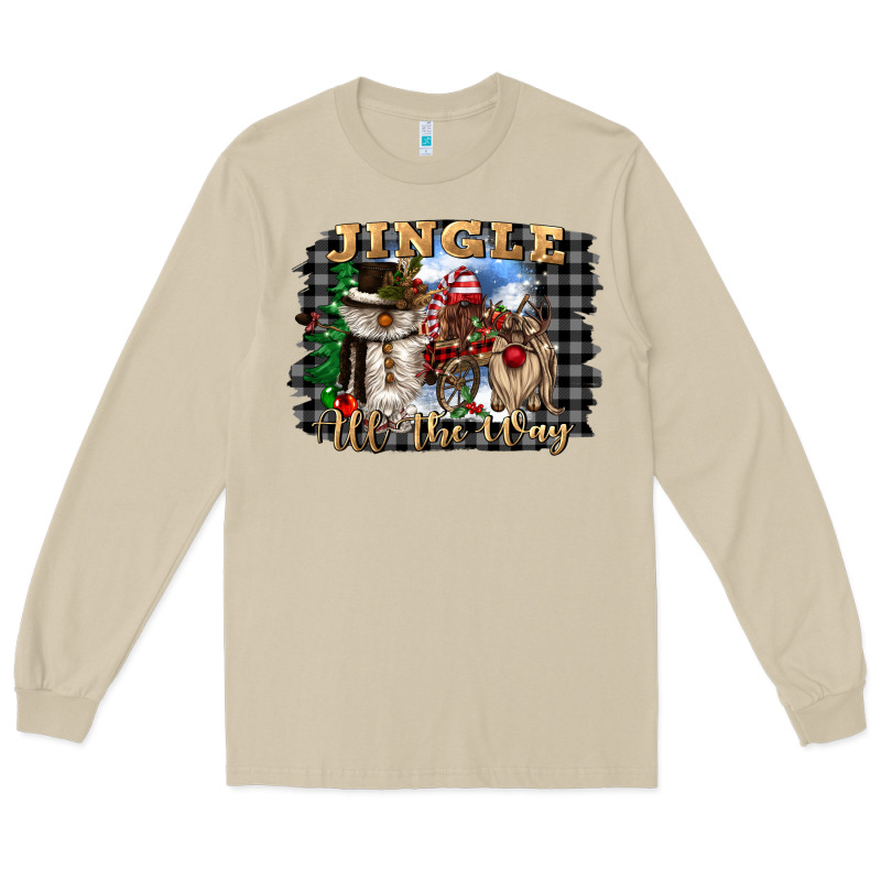 Jingle All The Way Long Sleeve Tee by CowGirlArtShop | Teevron