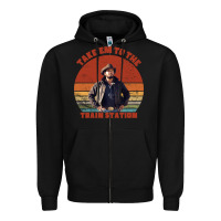 Black rip wheeler quote poster art Zipper Hoodie - lanVoArt