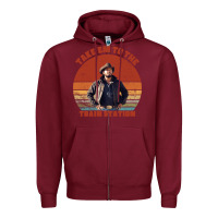 Burgundy rip wheeler quote poster art Zipper Hoodie - lanVoArt