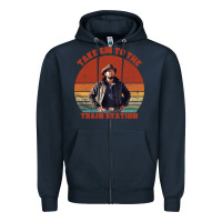 Navy rip wheeler quote poster art Zipper Hoodie - lanVoArt