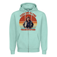 Seafoam rip wheeler quote poster art Zipper Hoodie - lanVoArt