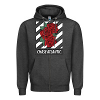 Charcoal Heather Music Vintage Retro Chase Atlantic Gifts For Music Fans Zipper Hoodie - lanVoArt