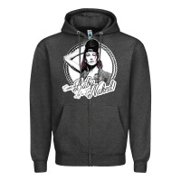 Charcoal Heather teeter come on ba Zipper Hoodie - lanVoArt