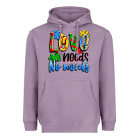 Lavender love needs no words Heavyweight Hoodie - Artiststas