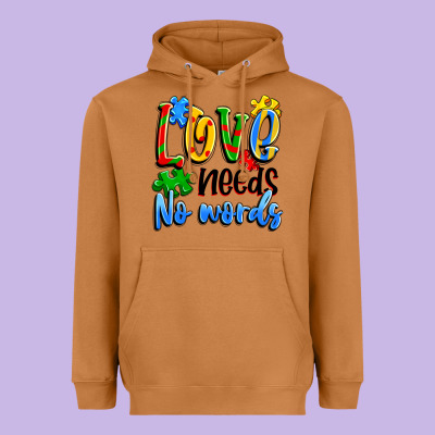 Love Needs No Words Heavyweight Hoodie Designed By Artiststas