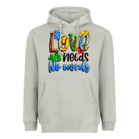 Moon Dust love needs no words Heavyweight Hoodie - Artiststas
