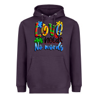 Plum love needs no words Heavyweight Hoodie - Artiststas