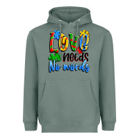 Sage love needs no words Heavyweight Hoodie - Artiststas