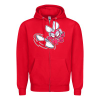 Red cutman Zipper Hoodie - lanVoArt