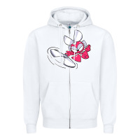 White cutman Zipper Hoodie - lanVoArt
