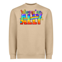 Mushroom Always An Ally Pride LGBTQ Heavyweight Sweatshirt - BundleAndBundleShop