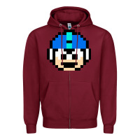 Burgundy great model mega art man cool graphic gift Zipper Hoodie - lanVoArt