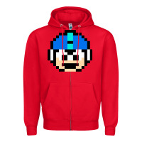 Red great model mega art man cool graphic gift Zipper Hoodie - lanVoArt