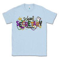 Dusty Blue mardi gras school secretary Classic Tee - texasbilliewilder