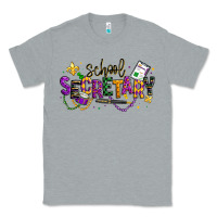 Heather Grey mardi gras school secretary Classic Tee - texasbilliewilder