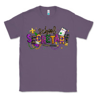 Lavender mardi gras school secretary Classic Tee - texasbilliewilder