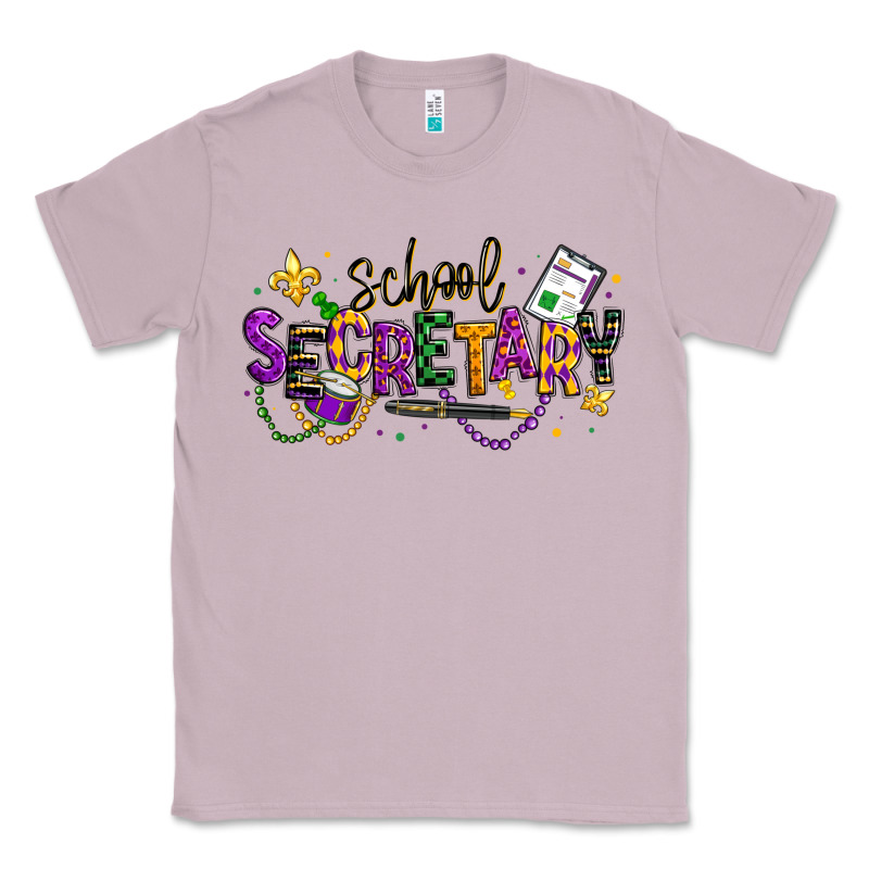 Mardi Gras School Secretary Classic Tee by texasbilliewilder | Teevron
