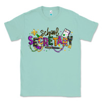 Seafoam mardi gras school secretary Classic Tee - texasbilliewilder