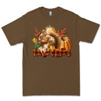 Cacao Fall Vibes Squirrel Premium Tee - LillyAllenDesigns