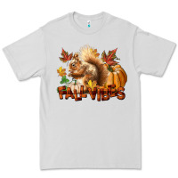 Dove Grey Fall Vibes Squirrel Premium Tee - LillyAllenDesigns