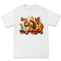 White Fall Vibes Squirrel Premium Tee - LillyAllenDesigns
