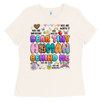 Bone dear tiny human behind me Ladies Tee - Artiststas