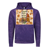 Cloud Purple pumpkin kisses and harvest wishes Vintage Hoodie - TumblerDesignByShophia