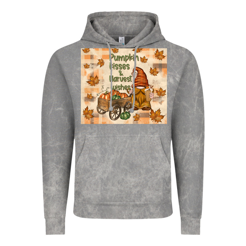Pumpkin Kisses And Harvest Wishes Vintage Hoodie by TumblerDesignByShophia | Teevron
