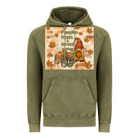 Vintage Olive pumpkin kisses and harvest wishes Vintage Hoodie - TumblerDesignByShophia