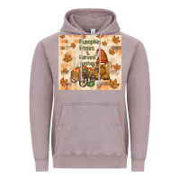 Vintage Zinc pumpkin kisses and harvest wishes Vintage Hoodie - TumblerDesignByShophia