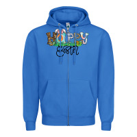 True Royal Happy Easter Zipper Hoodie - CowhideDigitalArt