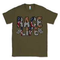Army Green race life Classic Tee - RacoonDesign