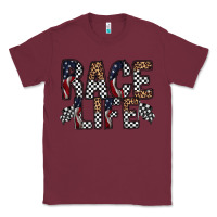 Burgundy race life Classic Tee - RacoonDesign