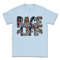 Dusty Blue race life Classic Tee - RacoonDesign