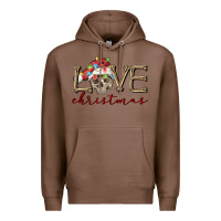 Chestnut skull love christmas Premium Hoodie - FaDigitalArtStudio